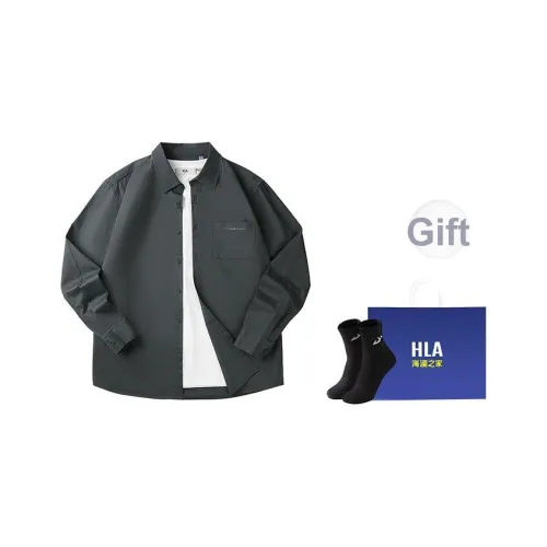 HLA The mountain is not in the high series Рубашка Мужская