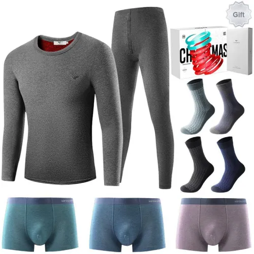 SEPTWOLVES Thermal Set Men's 8 piece Gift Box