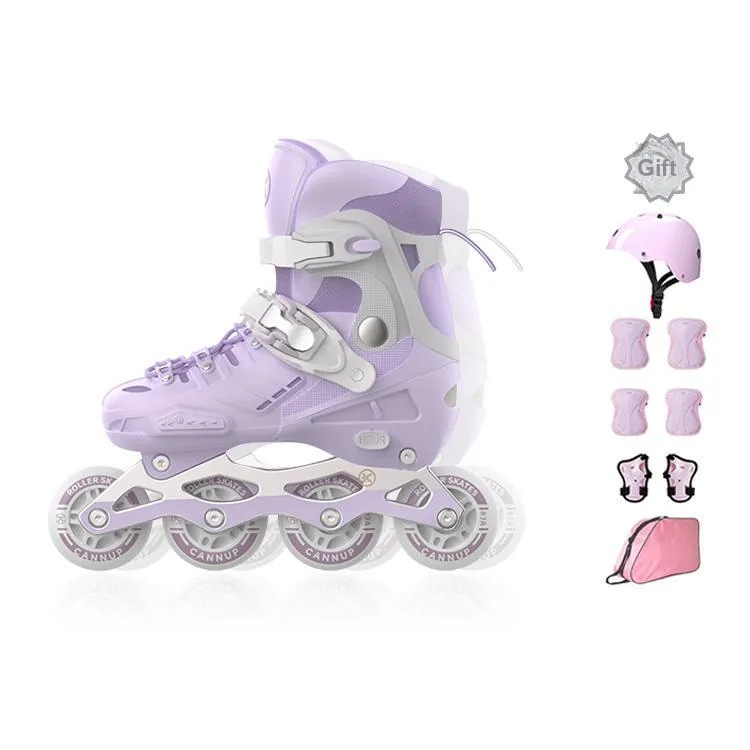 Sway Inline Skates Unisex White Pink Purple Macaron-6