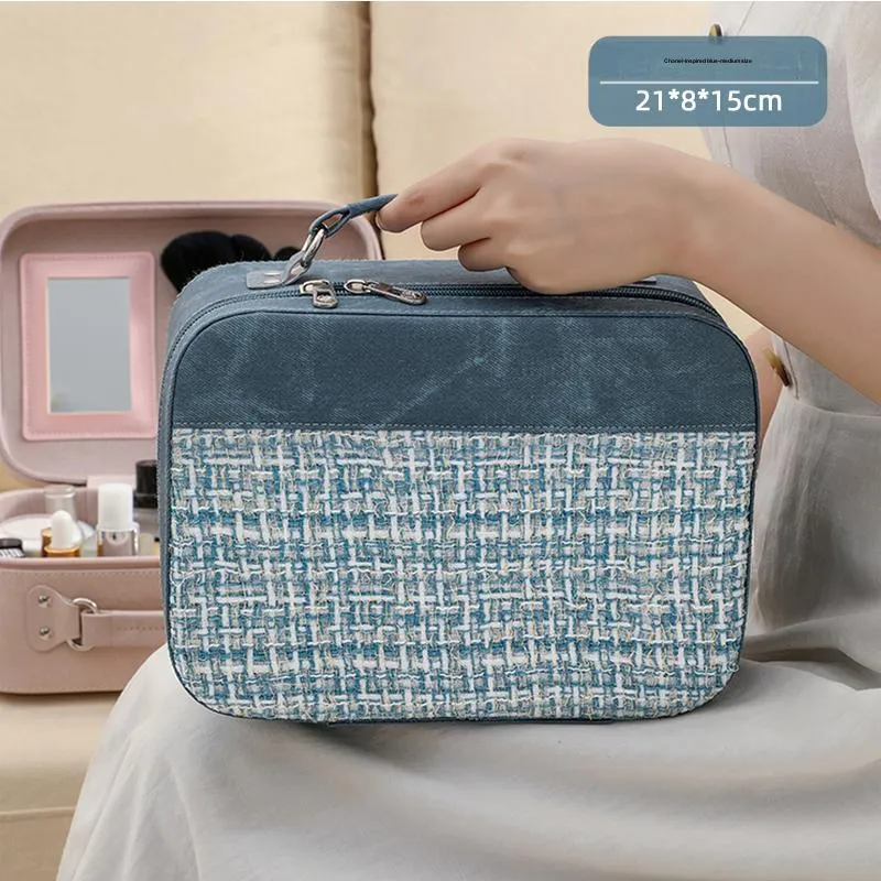 Gentle Welcome Chanel Inspired Portable Instagram Premium Style Makeup Bags-4