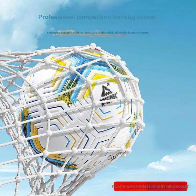 PEAK Size 4 5 Size Soccer Machine Stitched Soccer Ball Unisex Blue White-1