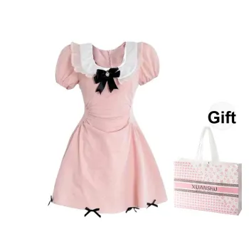 XUANSHU Short Sleeved Dress Women's