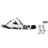 Black/All White+Orange Gray Basketball Socks