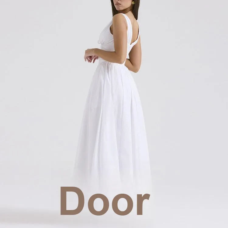 HOUSE OF CB EMMELINA Sleeveless Dress Women's WHITE/White-3