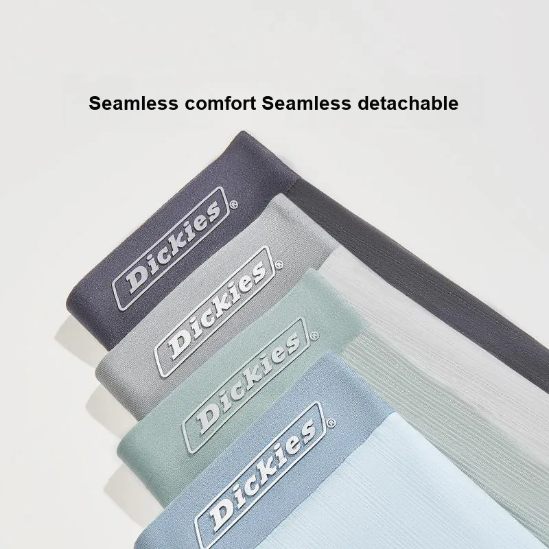 Dickies Underpants Men's Seamless Skin Friendly High Rebound Breathable Four Corner Pants, Box Combo Set-15