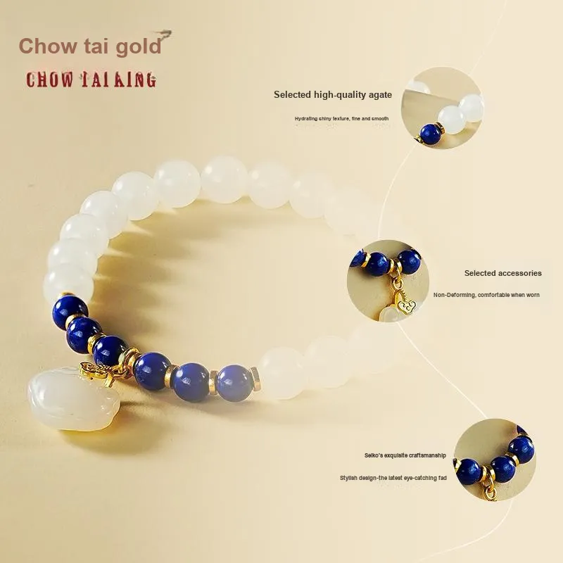 CHOW TAI KING Agate Jade Bracelets Women's-2