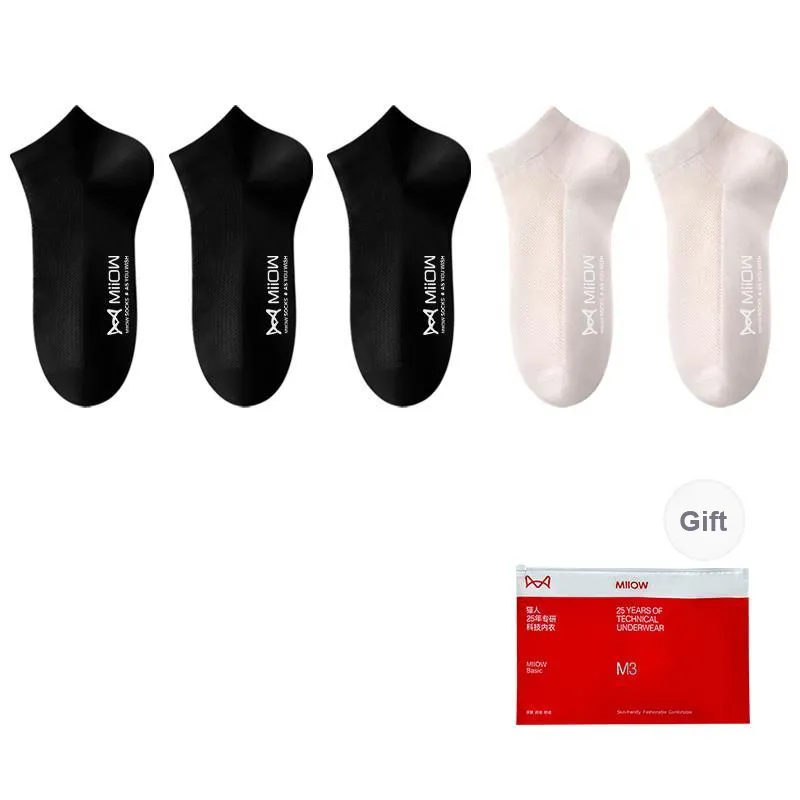 MIIOW Cool One Summer Series Ankle Socks Women's Shopping Bag 5 Pack-17