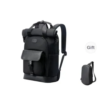 BOPAI Fabric Backpack Regular Men's Black