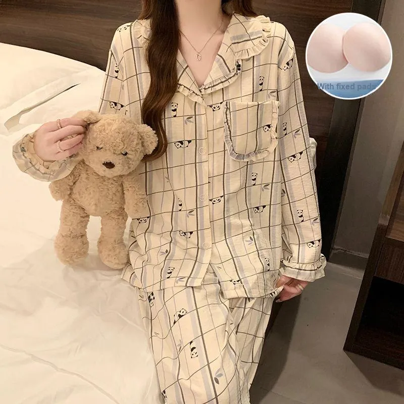 Ta Yan Pajama Set Women's Apricot-4