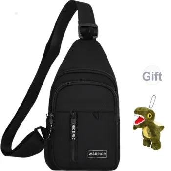Warrior Nylon Sling Bag Unisex White