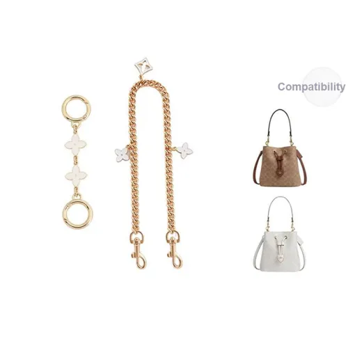 Ingenuity Handmade Металлический Сплав Сумка Ремень Женский Золотистый Тон Белый