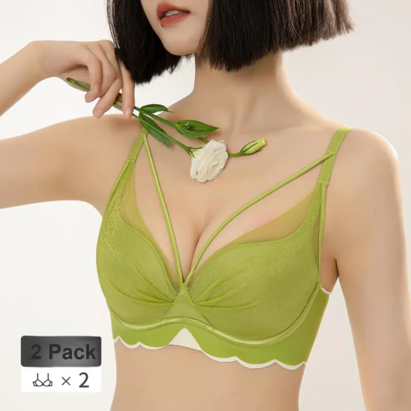 Lanza Bra Women's Gift Box Set Champagne Skin-88