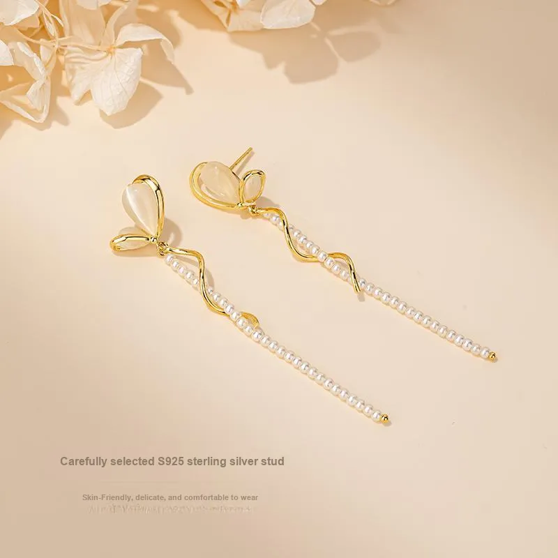 QLADY S925 Silver Stud Earrings Women's-3
