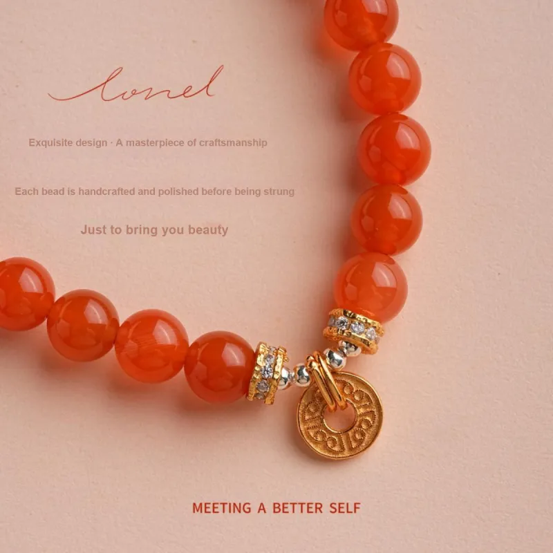 Amy's Garden Southern Red Agate Bracelets Women's-9