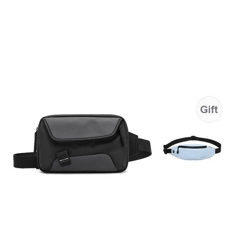 PIERRE CARDIN Fabric Shoulder Bag Tubas Men's Black-0