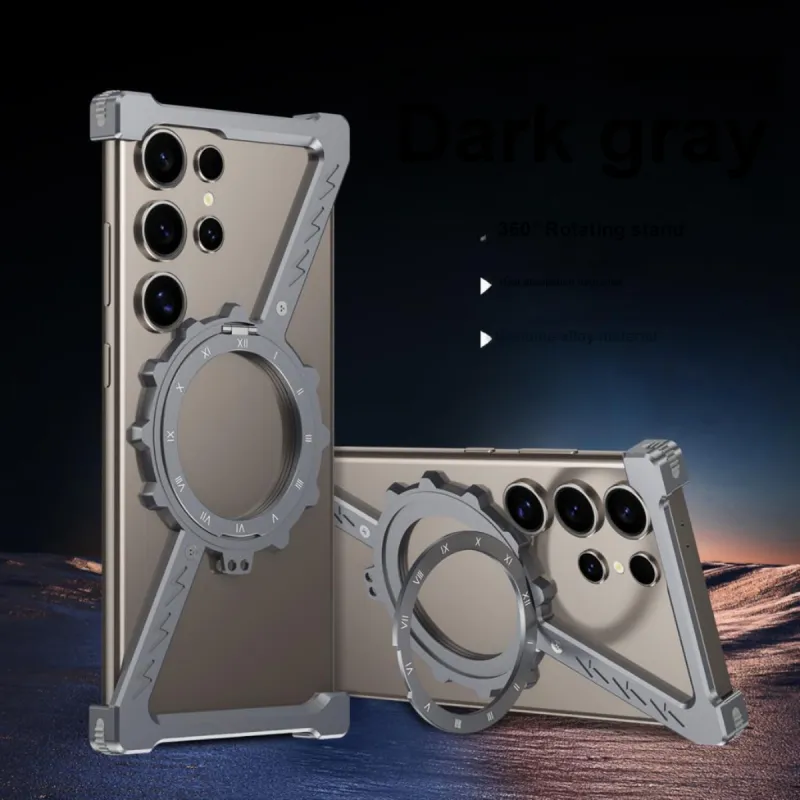 ZHUOJI Metal Z Mechanical Gear Phone Cases Compatibility Samsung Samsung S25Ultra/S24Ultra/s24Ultra/s23//s22-3