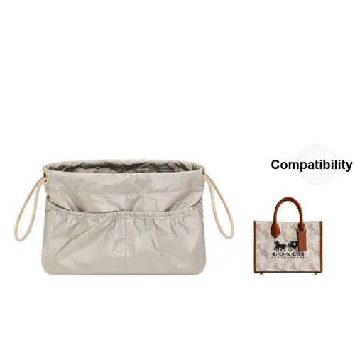 Прилив Бумага DuPont Super Light Сумка для хранения с шнурком вкладыш с подкладкой женская бежевый кофейный серый