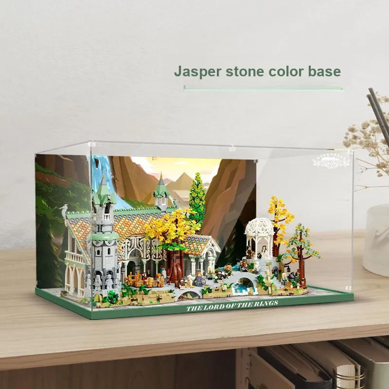 LIGHT YOUR BRICKS Compatibility Building Block 10316 Ring Wang You Valley Riven Castle Storage Box Model Accessories-3