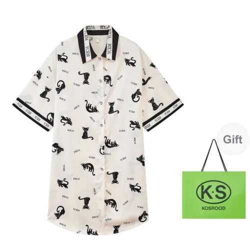 Kosrood Nightgown Women's Black White