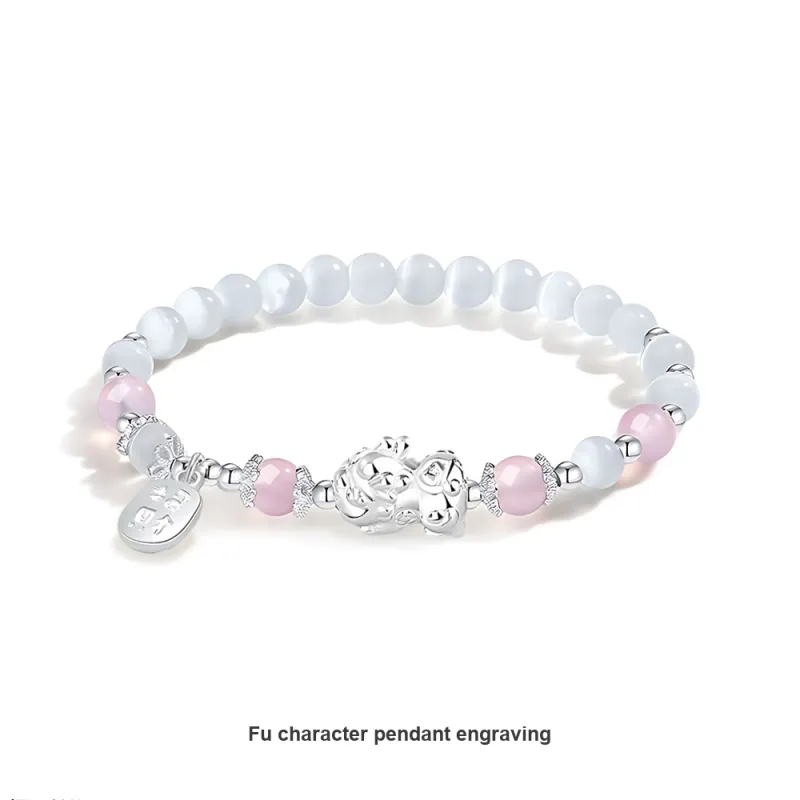 GUDS GAVE Chalcedony Jade Hand Rope Unisex-5