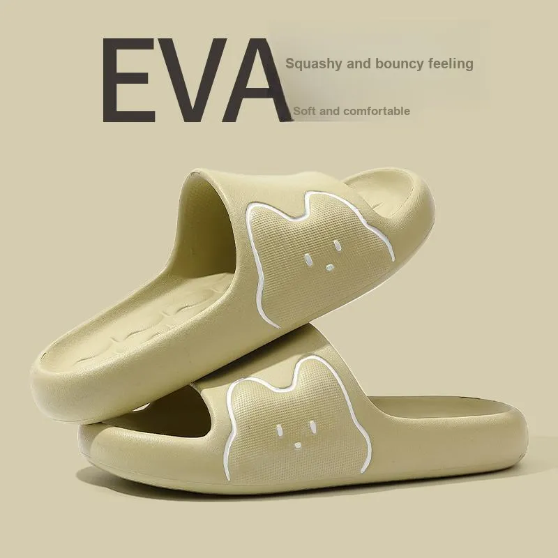 Foot Recreation Men And Women's Slippers Summer Home Indoor Bathing Slip Resistant Slippers-6