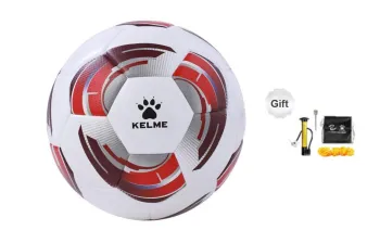KELME Size 4 5 Size Soccer PU Seamless Thermal bonding Unisex White Red