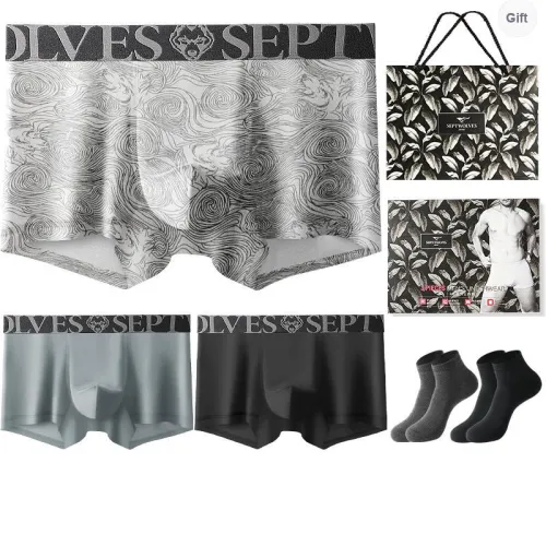 SEPTWOLVES Underwear Gift Box Men's Gift Box Set+Shopping Bag
