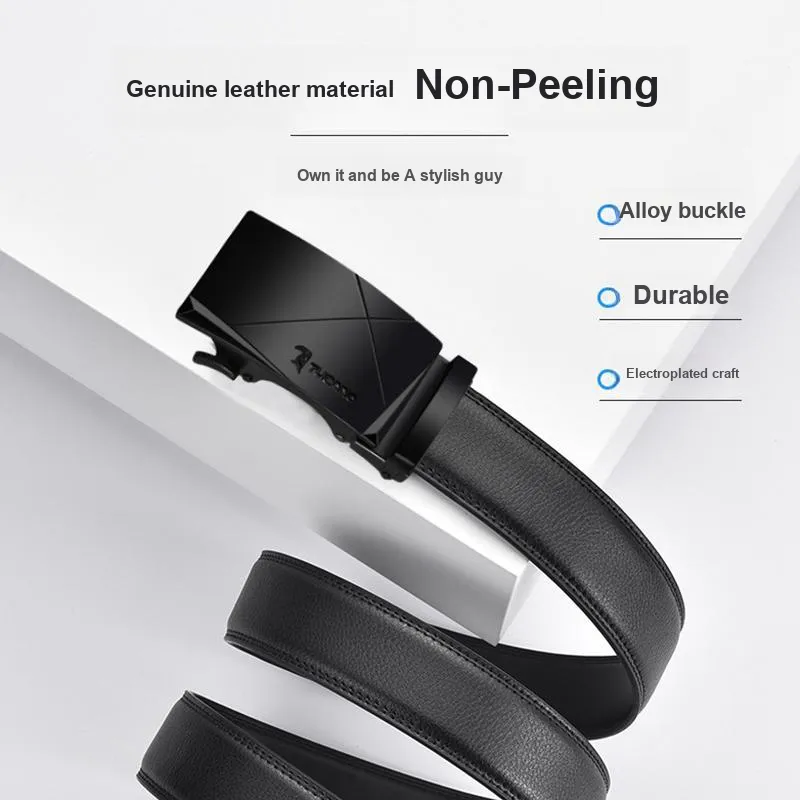 TUCANO Gift Box Set Cow Split Leather Belts Men's 3.5cm-2