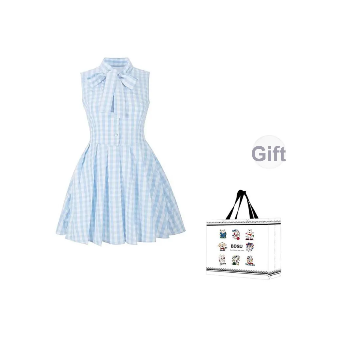 BDGU Sleeveless Dresses Women's Sky Blue