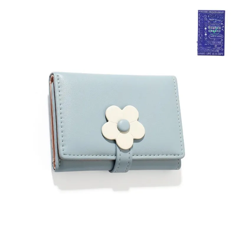 Worm's Home Pu Card Holder Regular Women's Black/Pink/Blue/Yellow/Green-7