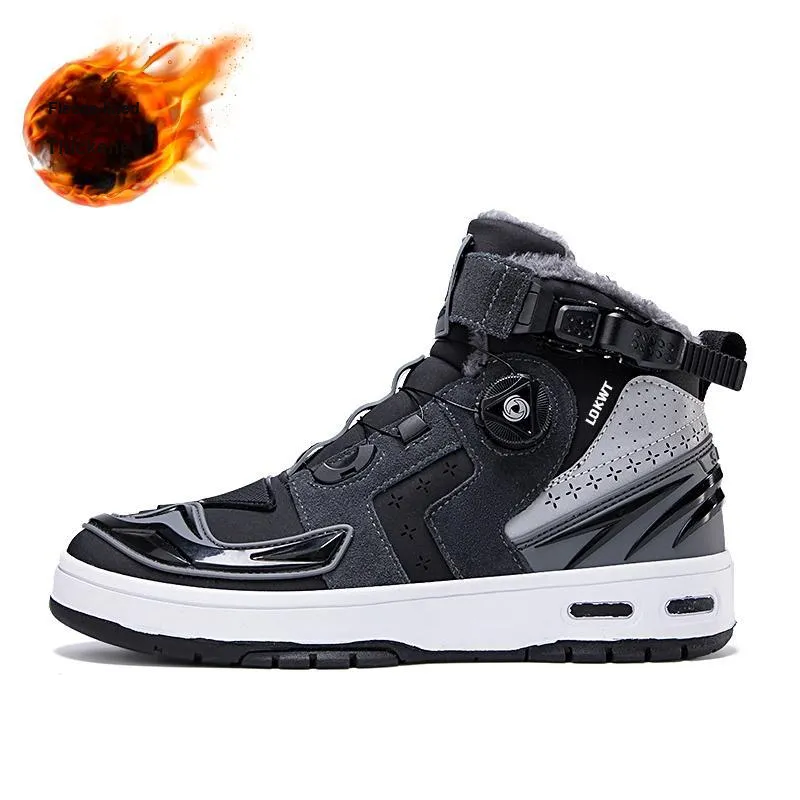 LOKWT Cushioning Anti-Slip Wear-Resistant Water-Resistant Impact-Resistant Mid-Top Cycling Shoes Unisex-13