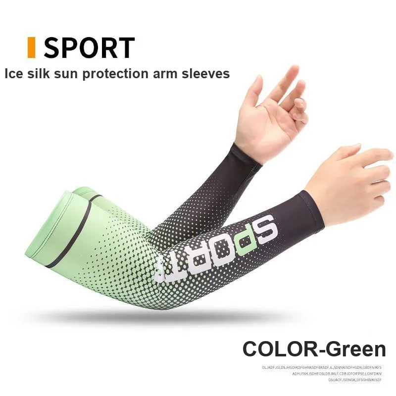 Genius Dawn Moon Riding Equipment Cycling Arm Sleeves Outdoor Indoor Unisex Ice Silk-1