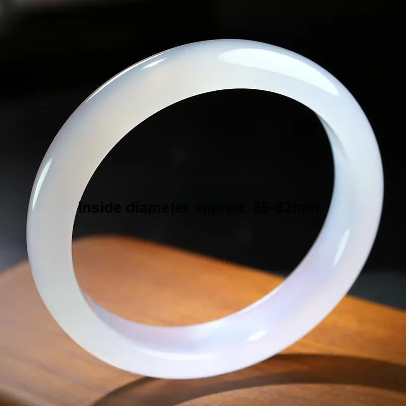 With The Heart Of The Jade Chalcedony Bangles Women's-2