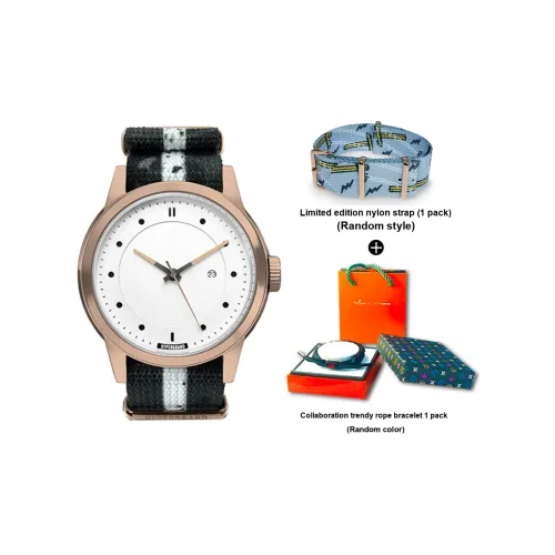 HYPERGRAND Watch Кварцевый механизм Нейлоновый ремешок Белый циферблат Унисекс NWM4RUNW