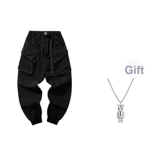 MG Черные Мужские Повседневные Штаны