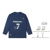 Pikachu Style Navy Blue+2 Pack Socks
