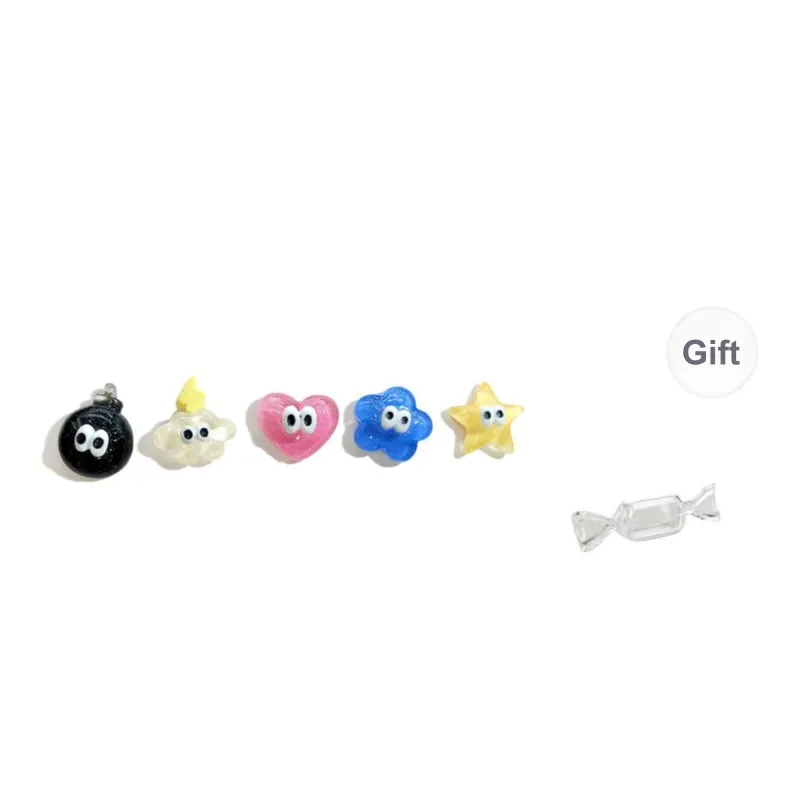 SHEEHHYY Alloy Stud Earrings Unisex-4