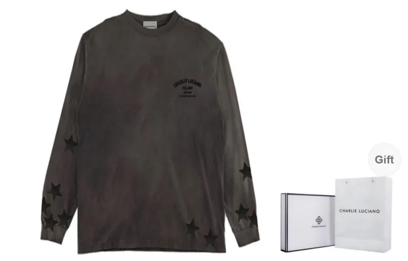 Charlie Luciano T Shirt Unisex Dark Gray-0