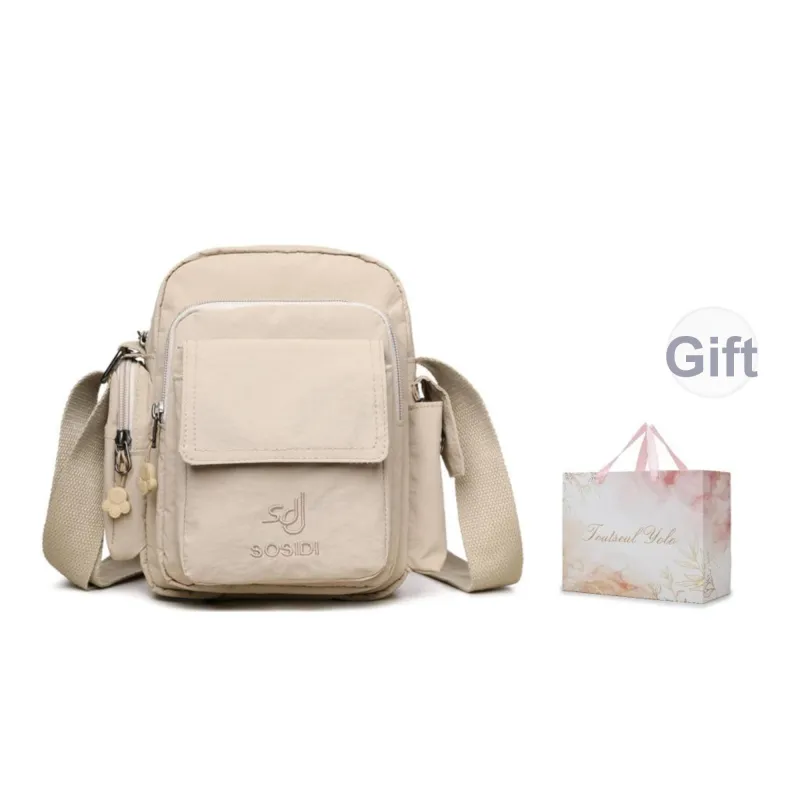 TOUTSEUL YOLO Pu Shoulder Bag Women's Ecru/Sky Blue/Black-1