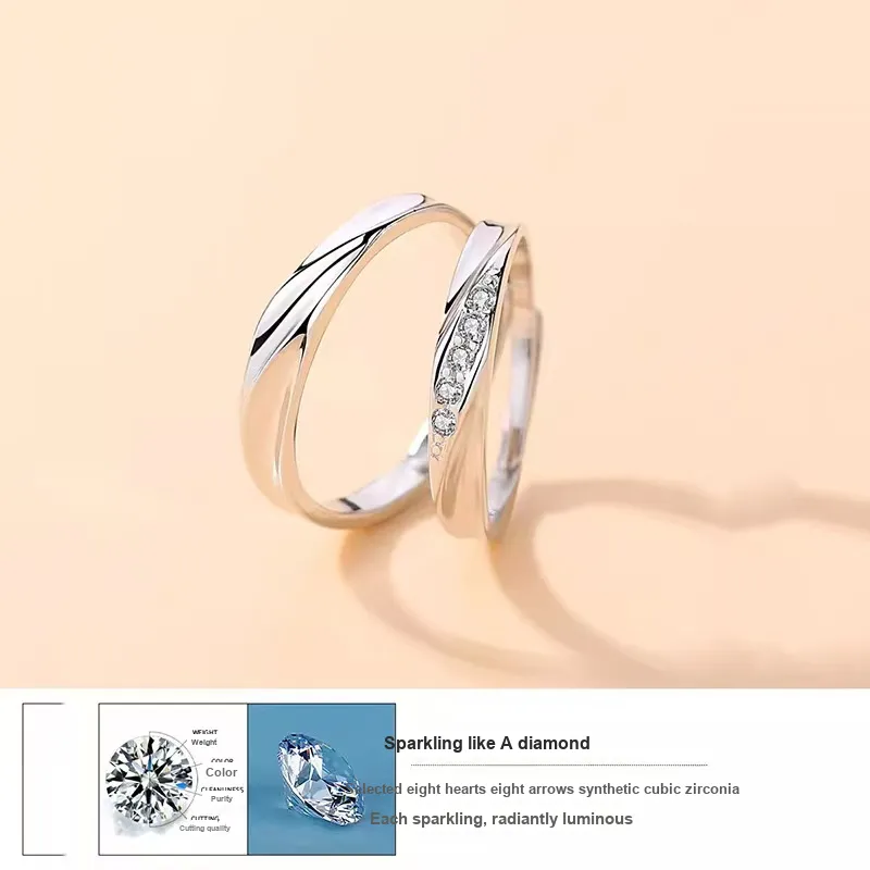 GUDUD S999 Fine Silver Rings Unisex-2
