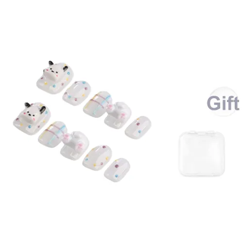 SHANGSHIQIN 3D-эффект Милый Осветляющий Милый стиль False Nail Короткий LADDER Свет Однотонный 15мм