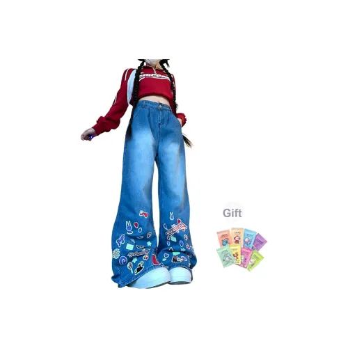 ABCNF Синий Комплиментарный Аромат Женские Джинсы