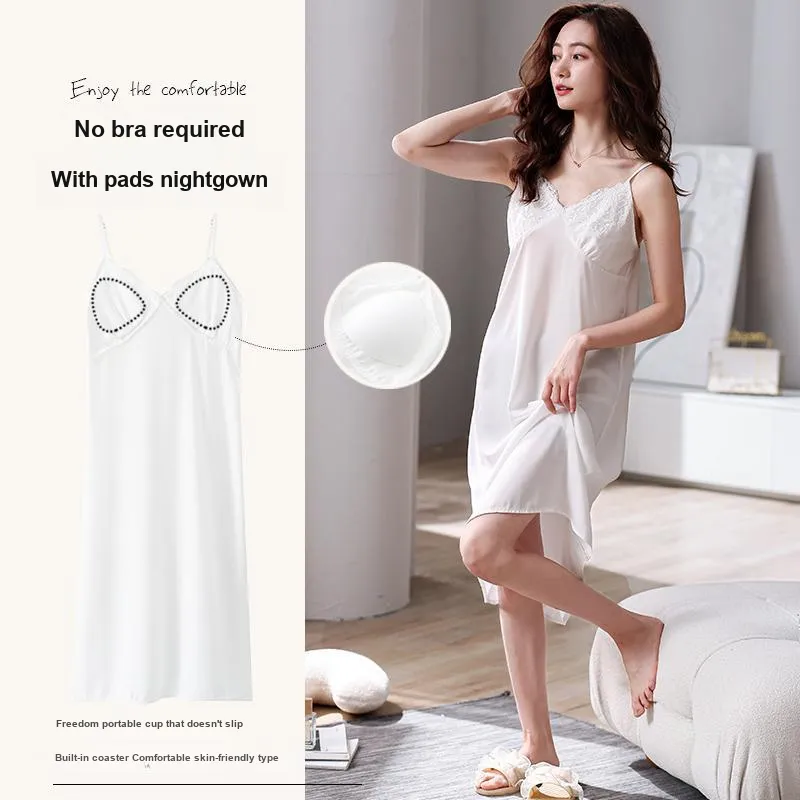 MIIOW Cool One Summer Series Nightgown Women's White-1