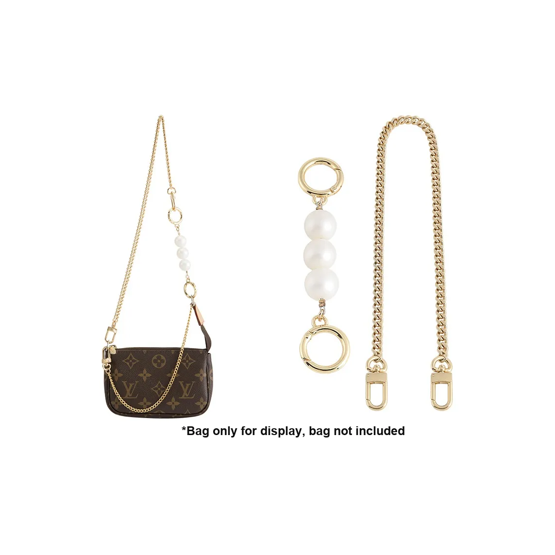 Luxury Care Artisan Workshop Copper Modified One Shoulder Underarm Crossbody Bag With Gold Chain Unisex