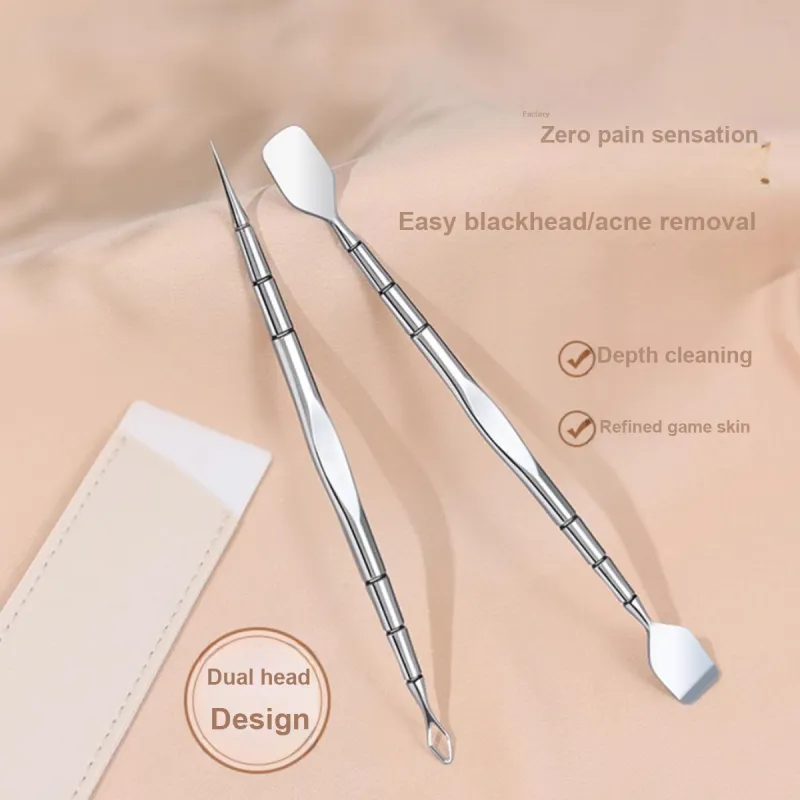 Gentle Welcome Super Fine Blackhead Removal Tool With Closed End Squeezing Needle For Acne Treatment Pimple Needle Set-3