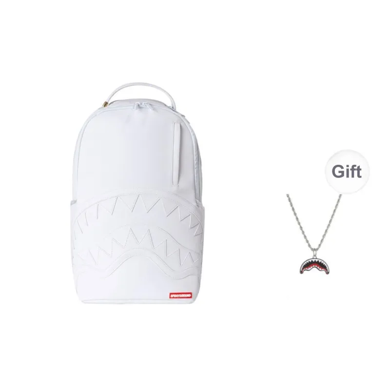 SPRAYGROUND Polyester Backpack Regular Unisex Raw White-15