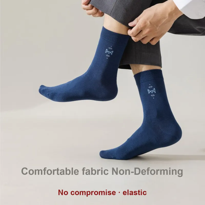 MIIOW Mid Calf Socks Men's 5 Pack-3