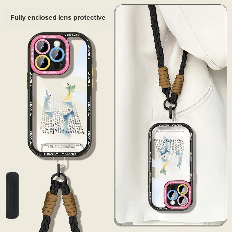 Sen Dog Acrylic Material Transparent Backpack Style Phone Cases Applicable To IPhone15Promax/Pro/Plus/14/13/12-3