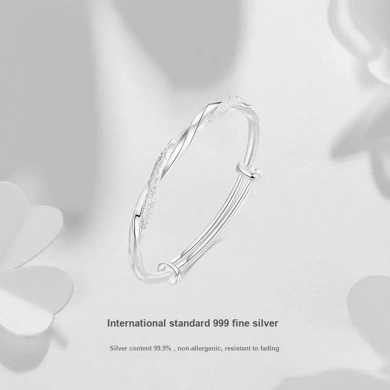 JUICY GRAPE S999 Fine Silver Bangles Women's-2