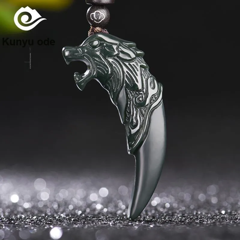 KUNYUYAO Pendants White Jade/Pale Greenish White Jade Unisex-7